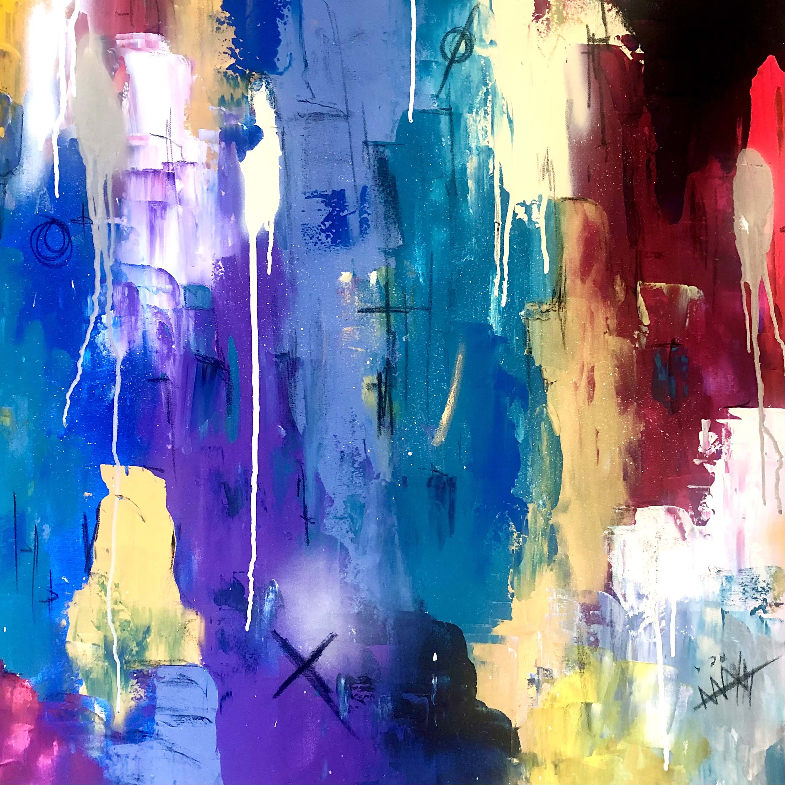Don't Rain on My parade 36X36 - Olivier Salvas Don't Rain on My parade 36X36 - Olivier Salvas
